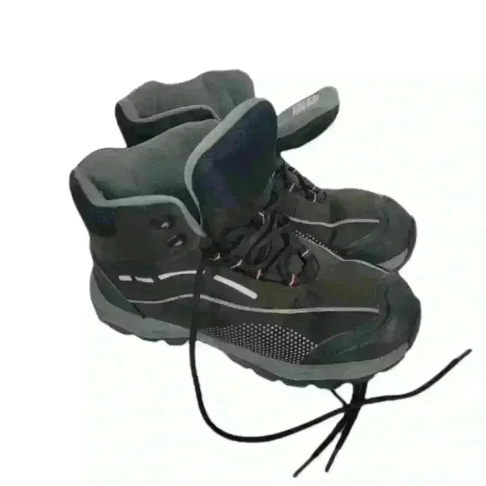 Lands End Women's Sz 7 B Black Hi-Top Hiking Shoes